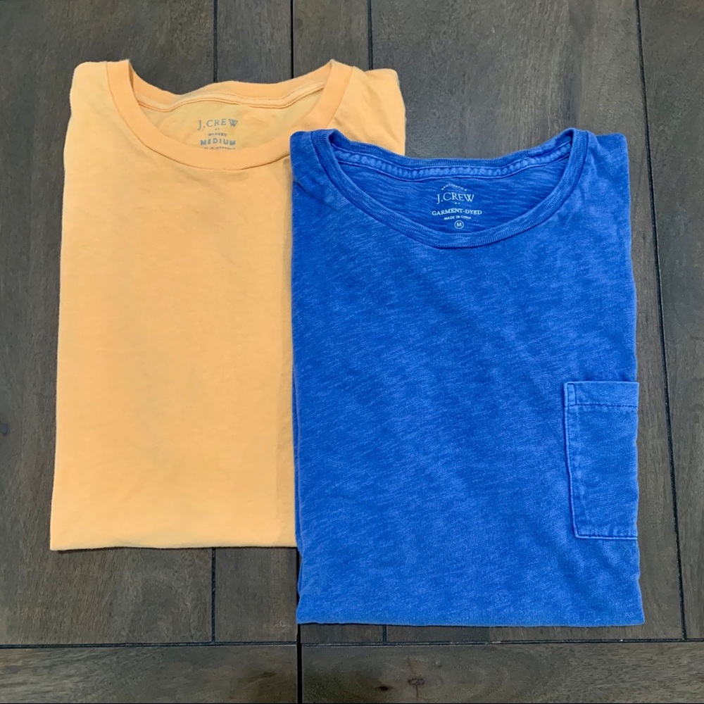 2 J. CREW Washed T-shirt Bundle (Medium)